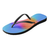 Levendige holografische Teenslippers (Schuin)