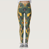 Levendige Home Decor Leggings - Kleurrijke Patroon (Voorkant)