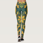 Levendige Home Decor Leggings - Naadloze Patroon D (Achterkant)