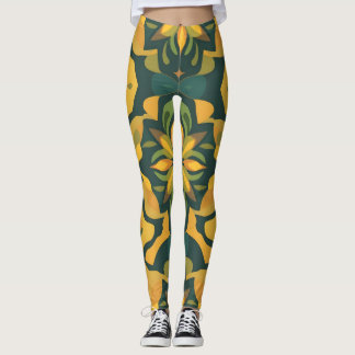 Levendige Home Decor Leggings - Naadloze Patroon D