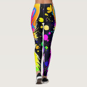Levendige Hondse Vibes Design Leggings (Achterkant)