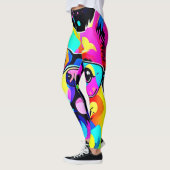 Levendige Hondse Vibes Design Leggings (Links)