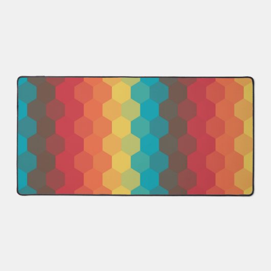 Levendige Honeycomb Desk mat (Voorkant)