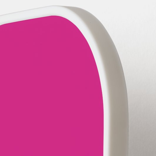 Levendige Hot Pink | Jouw naam in Script met hart Pickleball Paddle (Links Detail)