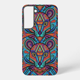 Levendige Huichol Dier Spirit Telefoonhoes Samsung Galaxy Hoesje