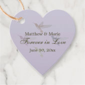 Levendige Hummingbird Weddenschap Forever in Love Bedankjes Labels (Voorkant)