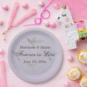 Levendige Hummingbird Weddenschap Forever in Love Papieren Bordje (Feest)