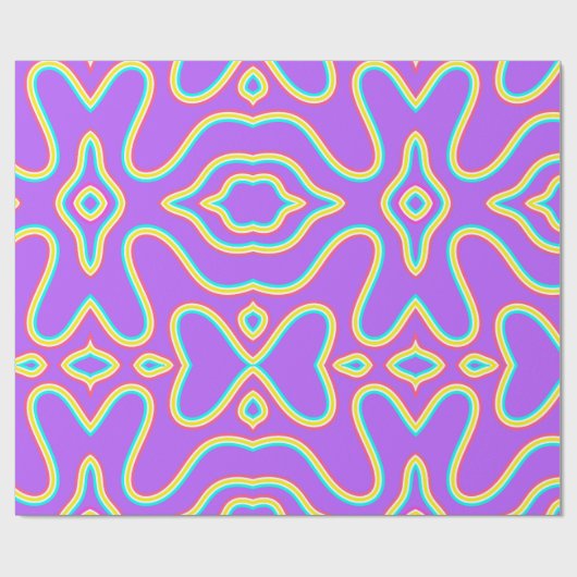 Levendige illusie cadeaupapier (Vlak)