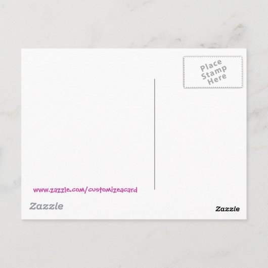 Levendige  illustratie Snowy Scene Briefkaart (Achterkant)