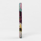 Levendige Impasto Bloemenschildering iPhone Hoes (Achterkant/rechts)