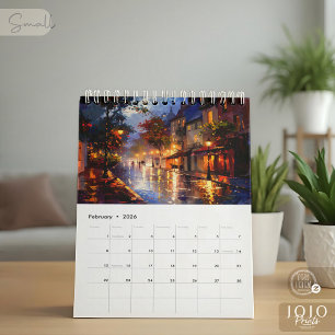 Levendige Impasto Kunstkalender 2026 Kalender