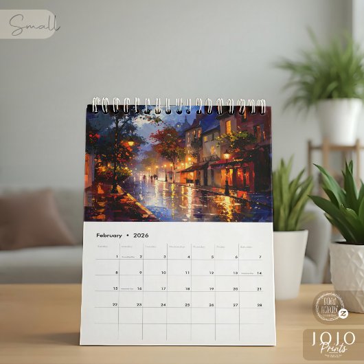 Levendige Impasto Kunstkalender 2026 Kalender