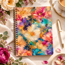 Levendige Impressionistische abstracte bloemenschi