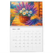 Levendige Impressionistische Bloemen Kalender (Mar 2027)