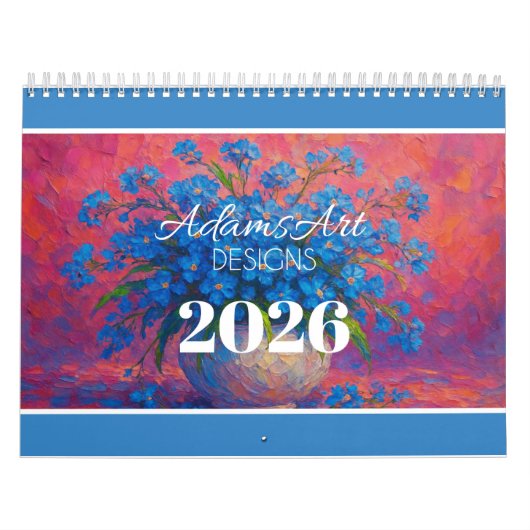 Levendige Impressionistische Bloemen Kalender (Hoes)