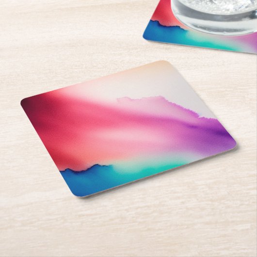 Levendige indrukking kartonnen onderzetters (Schuin)