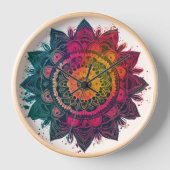 Levendige, ingewikkelde, Bohemische, Mandala Art (Voorkant)