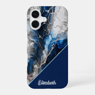Levendige inktfusie iPhone 16 hoesje