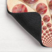 Levendige internationale cricket Red Leather Ball Muismat (Hoek)