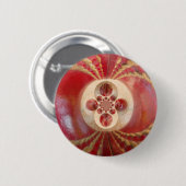 Levendige internationale cricket Red Leather Ball Ronde Button 5,7 Cm (Voorkant /achterkant)