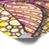Levendige Intrigerende Psychedelische Boho Zen Doo Poster (Hoek)