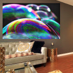 Levendige iriserende bubbels kunst - thuis en Kant Canvas Afdruk<br><div class="desc">Transformeer uw ruimte met dit prachtige iriserende bubbels art canvas, waar levendige tinten van blues, teals en strepen van geel, rood en roze samen dansen in een boeiende weergave. Perfect voor het toevoegen van een vleugje eigenzinnigheid aan elke kamer, dit kunstwerk brengt een gevoel van lichtheid en vreugde, waardoor het...</div>