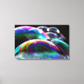 Levendige iriserende bubbels kunst - thuis en Kant Canvas Afdruk (Voorkant)