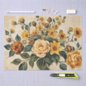 Levendige Italiaans-Geïnspireerde Bloemcollage Tissuepapier (Craft)