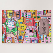 Levendige Italiaanse gevel Legpuzzel (Horizontaal)