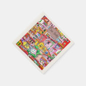 Levendige Italiaanse gevel Servet (Hoek)