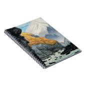 Levendige Japanse Mountain River Print Notitieboek (Rechterzijde)