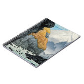 Levendige Japanse Mountain River Print Notitieboek (Linkerzijde)