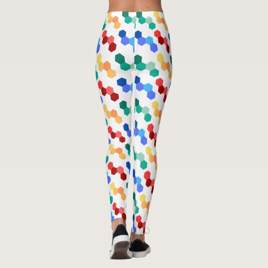 Levendige Kaleidoscoop Grafische Leggings (Achterkant)