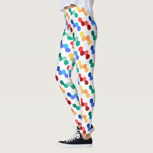 Levendige Kaleidoscoop Grafische Leggings (Links)