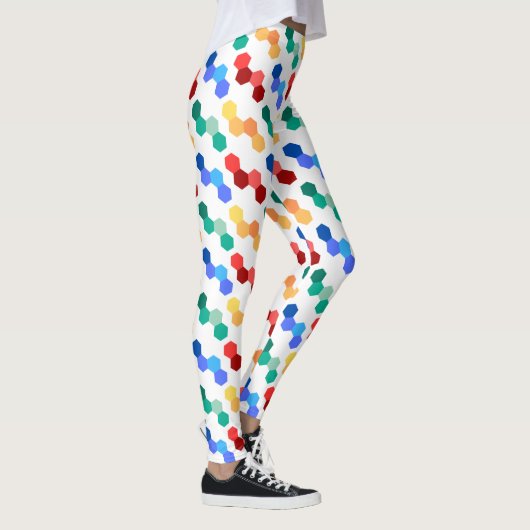 Levendige Kaleidoscoop Grafische Leggings (Rechts)