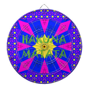Levendige Kaleidoscoop: Hakuna Matata Mooie Amaz Dartbord