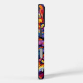 Levendige Kaleidoscopische Abstracte Mandala met K Case-Mate iPhone Case (Achterkant / Rechts)