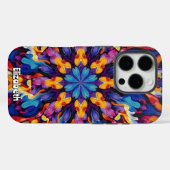 Levendige Kaleidoscopische Abstracte Mandala met K Case-Mate iPhone Case (Achterkant (horizontaal))