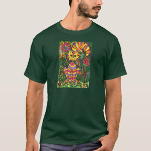 Levendige Kat 2 van de Tuin T-shirt