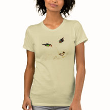 Levendige  kat-ogen T-shirt voor vrouwen