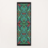 Levendige Keltische Ontwerpdraak Rode draak Yogamat (Voorkant)