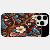 Levendige Kersenbloesems en Blauwe Vogel Scene Case-Mate iPhone Case (Achterkant (horizontaal))