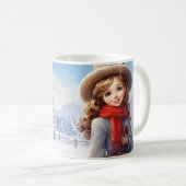 "Levendige kerst Mok Bright en feestelijke vakanti (Voorkant rechts)