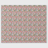 Levendige Kerst Snoep Mix Pepermunt Swirl Cadeaupapier (Vlak)