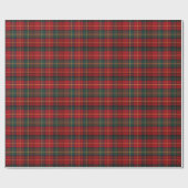 Levendige Kerst-Tartan Cadeaupapier (Vlak)