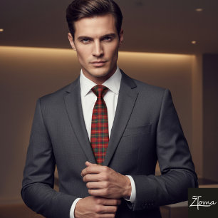 Levendige Kerst-Tartan Stropdas