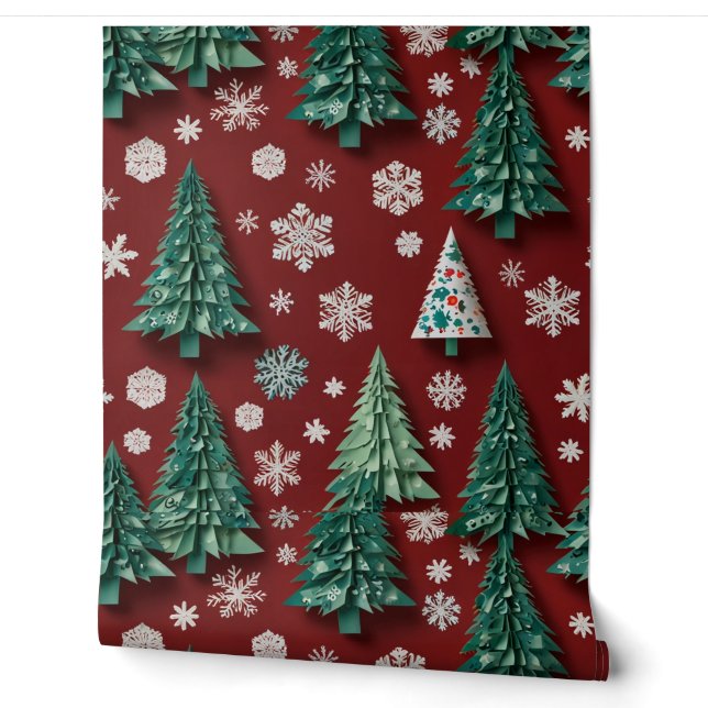 LEVENDIGE KERST Wallpaper Behang (Afrollen)