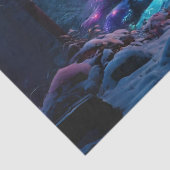 Levendige kerstbomen in de Forest Decoupage Car Tissuepapier (Detail)