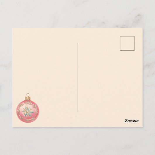 levendige kerstversieringen briefkaart (Achterkant)