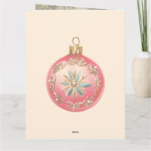  levendige kerstversieringen kaart (Achterkant)